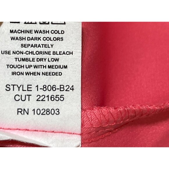 Briggs Petite Jacket Melon Pink Medium M Petite Stretch Button Front - Picture 7 of 8